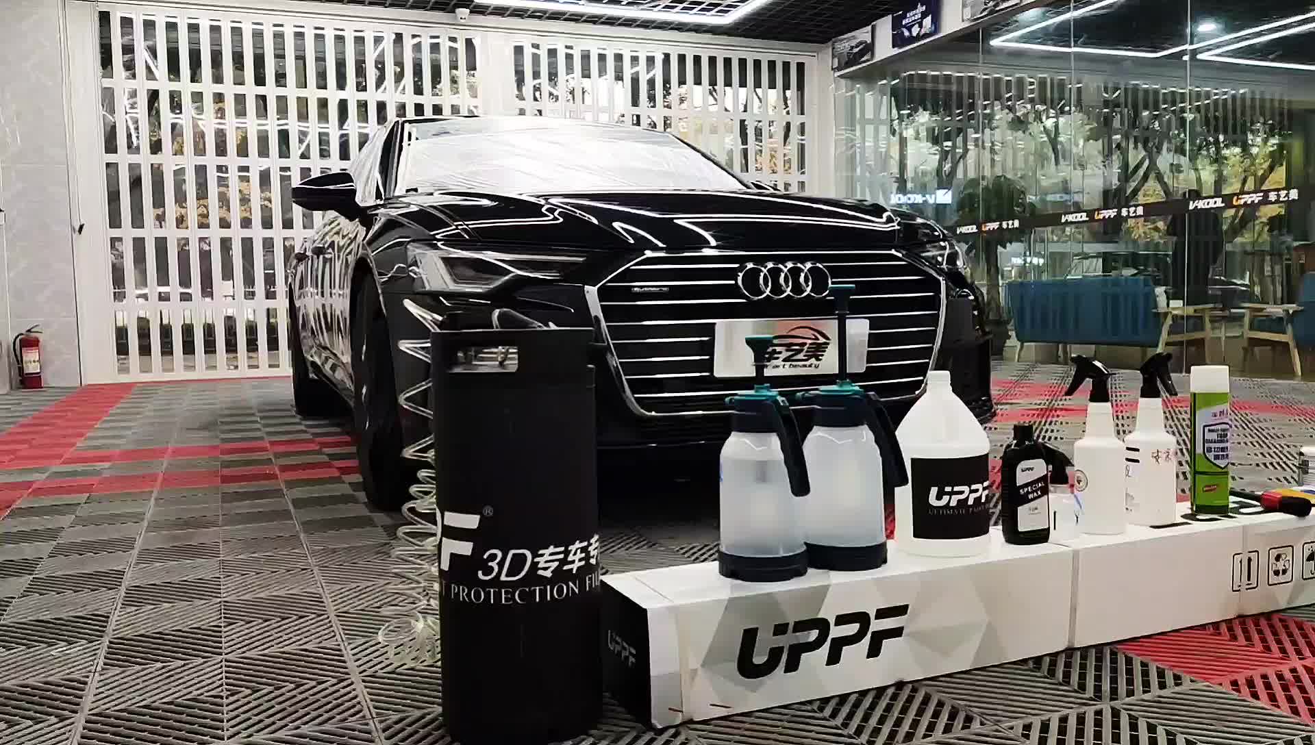 奥迪A6L装贴隐形车衣效果