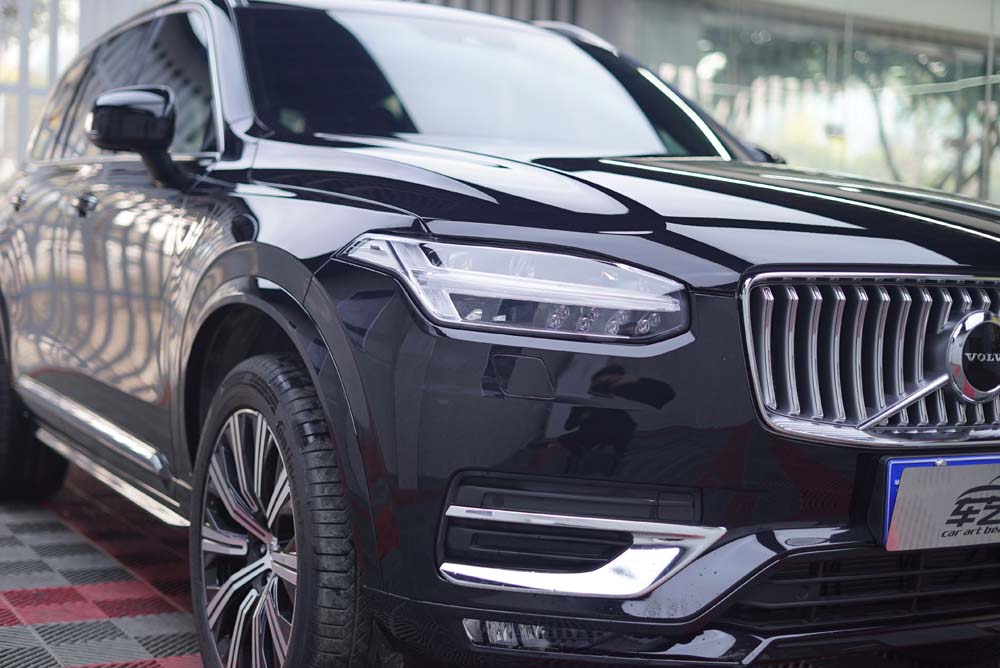 玛瑙黑 | 沃尔沃XC90装贴隐形车衣案例