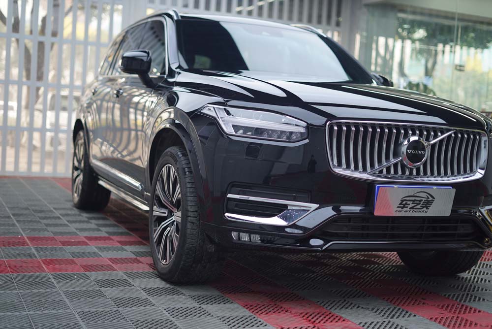 玛瑙黑 | 沃尔沃XC90装贴隐形车衣案例